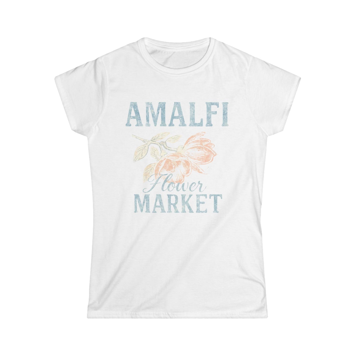 Amalfi Flower Market - Women's Cut Fitted Tee