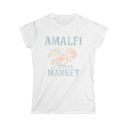 Amalfi Flower Market - Women's Cut Fitted Tee