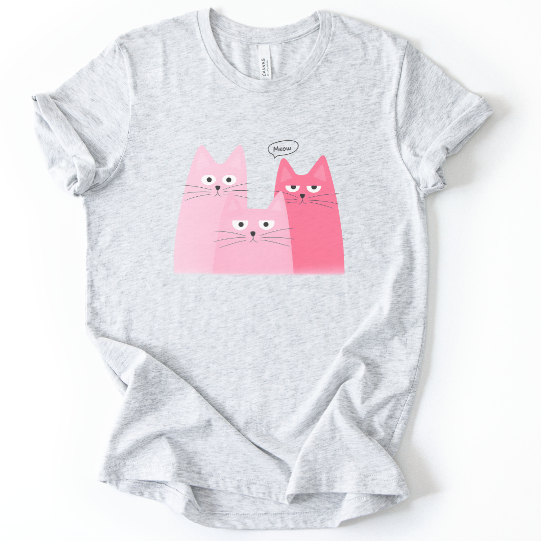 Meow - Bella Canvas Super Soft Fitted T Shirt