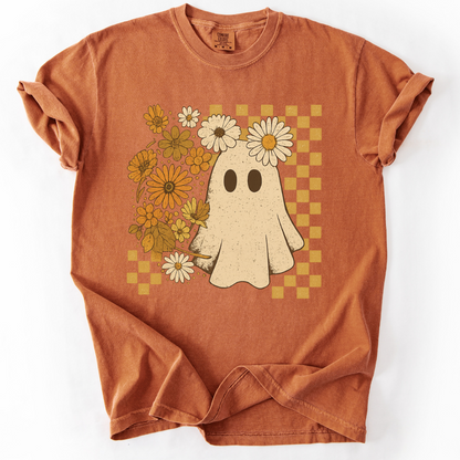 Floral Ghost -  Comfort Colors Relaxed Fit Premium T Shirt