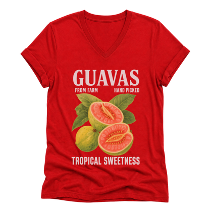 Guavas Tropical Sweetness Tee - Short Sleeve V Neck