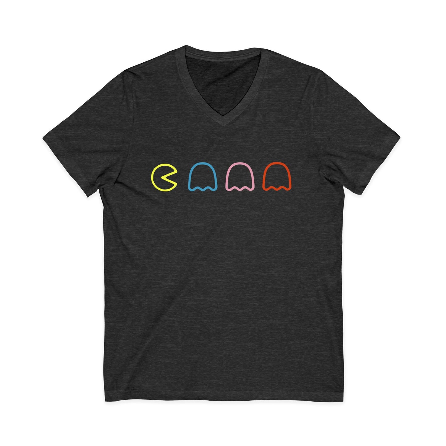 Pac Man - Short Sleeve V Neck