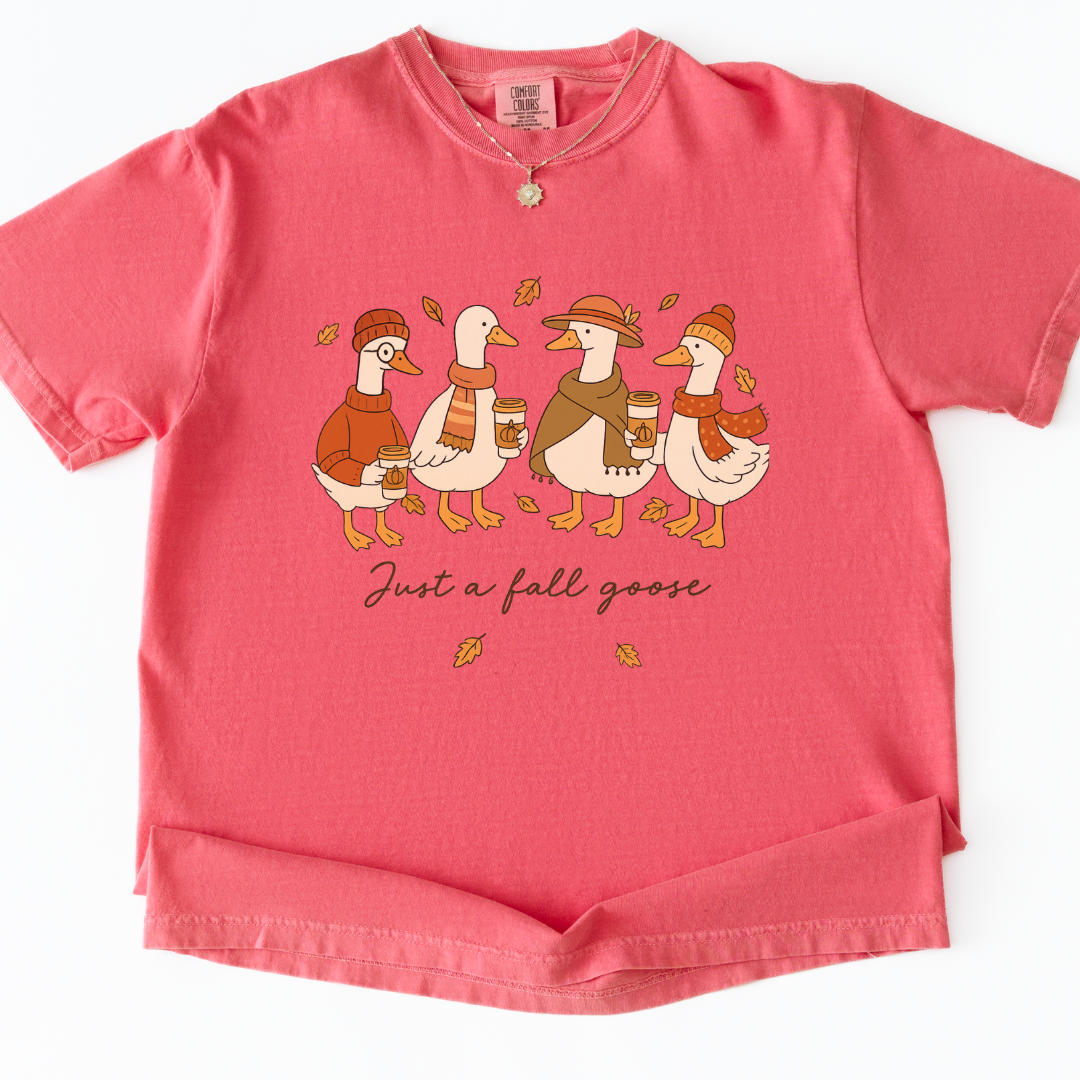 Fall Goose - Comfort Colors Relaxed Fit Premium T Shirt