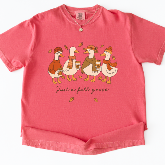 Fall Goose - Comfort Colors Relaxed Fit Premium T Shirt