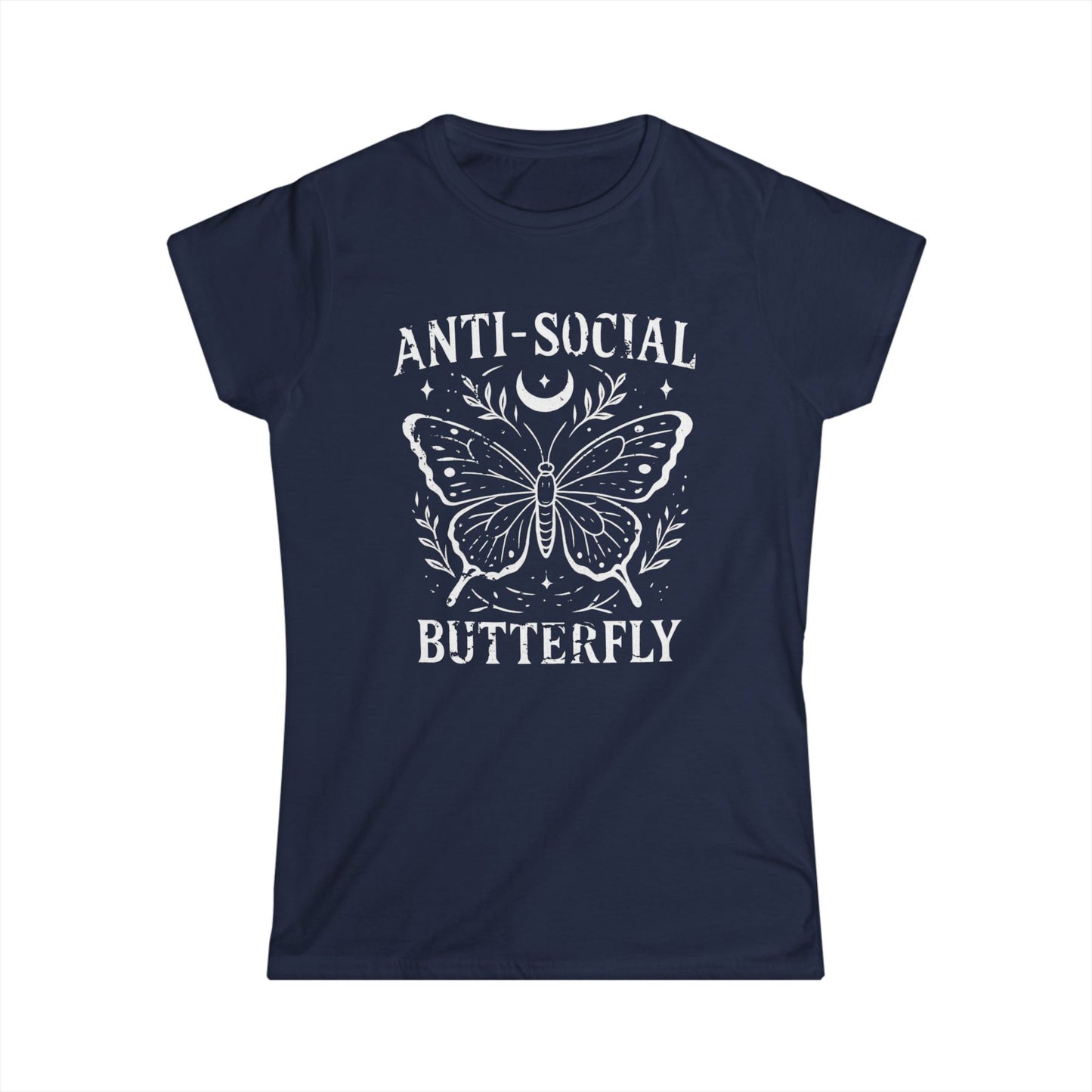 Anti-Social Butterfly - Women's Softstyle Tee