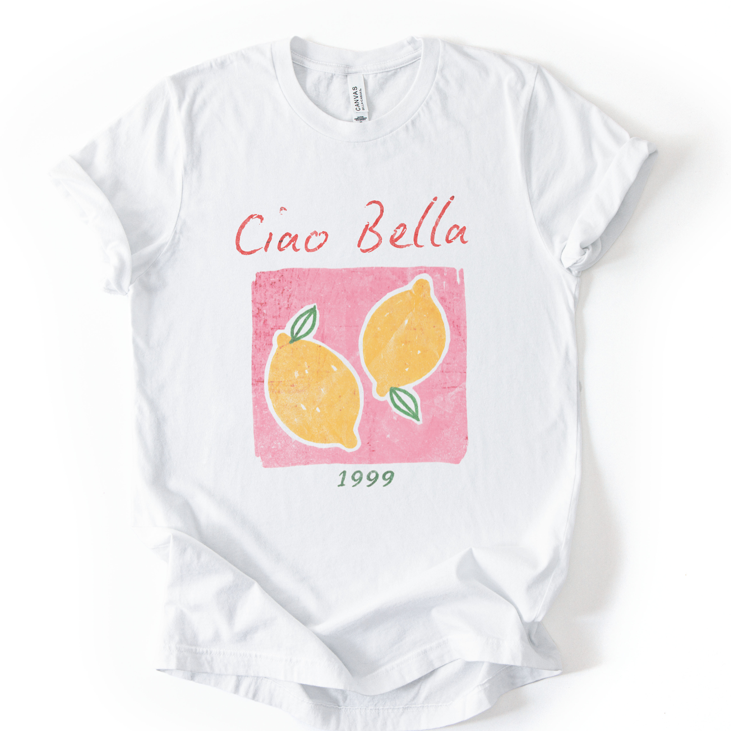 Ciao Bella Vintage Wash - Bella Canvas Super Soft Fitted T Shirt