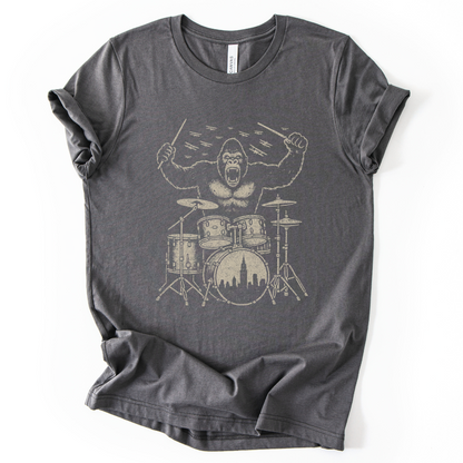 King Kong's Drum Solo - Bella Canvas Super Soft Fitted T Shirt