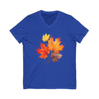 Autumn Leaves - Short Sleeve V Neck