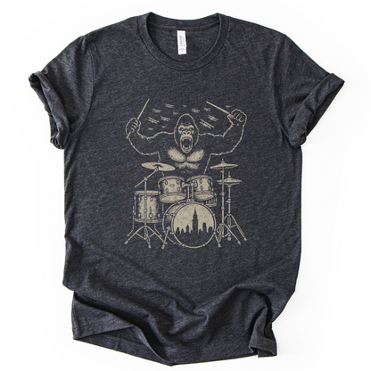 King Kong's Drum Solo - Bella Canvas Super Soft Fitted T Shirt