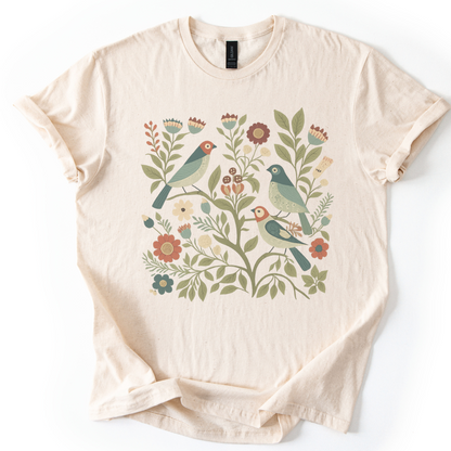 Folk Aviary  - Gildan Lightweight T Shirt