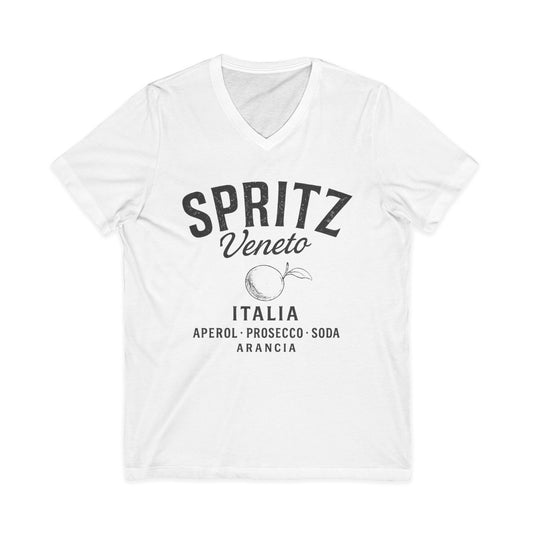 Spritz Vintage Print - Short Sleeve V Neck