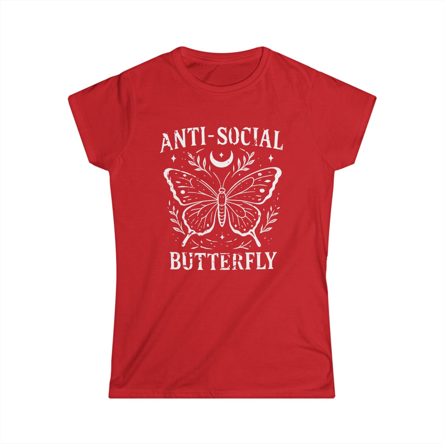 Anti-Social Butterfly - Women's Softstyle Tee