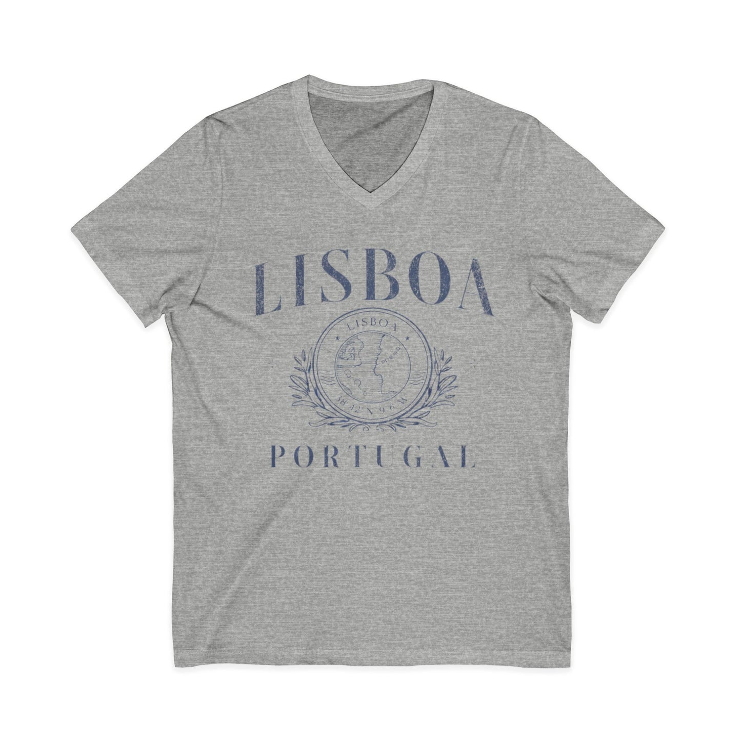 Lisboa Portugal - Short Sleeve V Neck