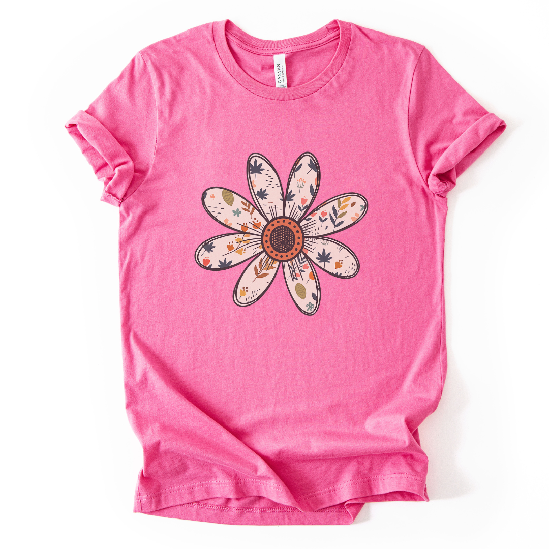 Daisy Doodle - Bella Canvas Super Soft Fitted T Shirt