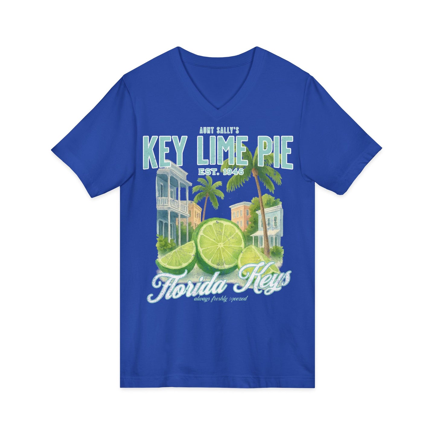 Aunt Sally's Key Lime Pie  - Short Sleeve V Neck