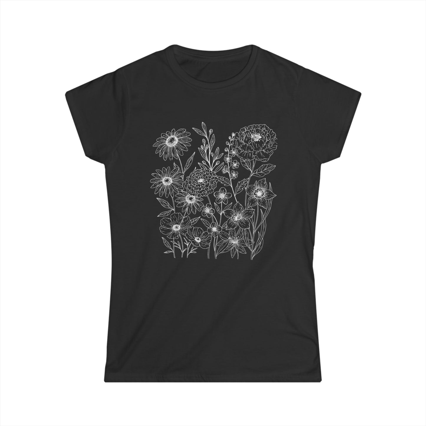 Petal Cartography - Women's Softstyle Tee