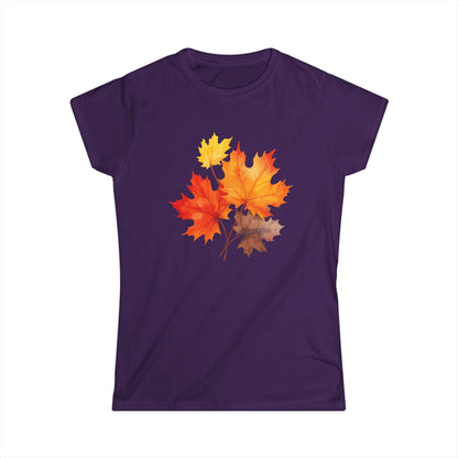 Autumn Leaves - Women's Cut Fitted Tee
