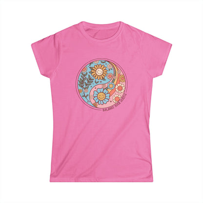 Flowers and Yang - Women's Cut Fitted Tee
