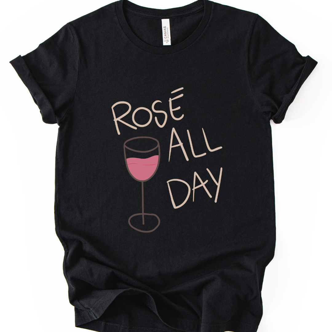 Rose All Day - Bella Canvas Super Soft Fitted T Shirt