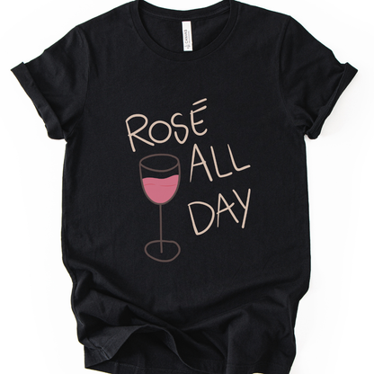 Rose All Day - Bella Canvas Super Soft Fitted T Shirt