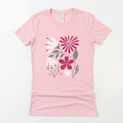 Field of Bloom — Women's Cut Fitted Tee