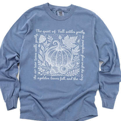 The Quiet Of Fall - Comfort Colors Premium Long Sleeve T Shirt