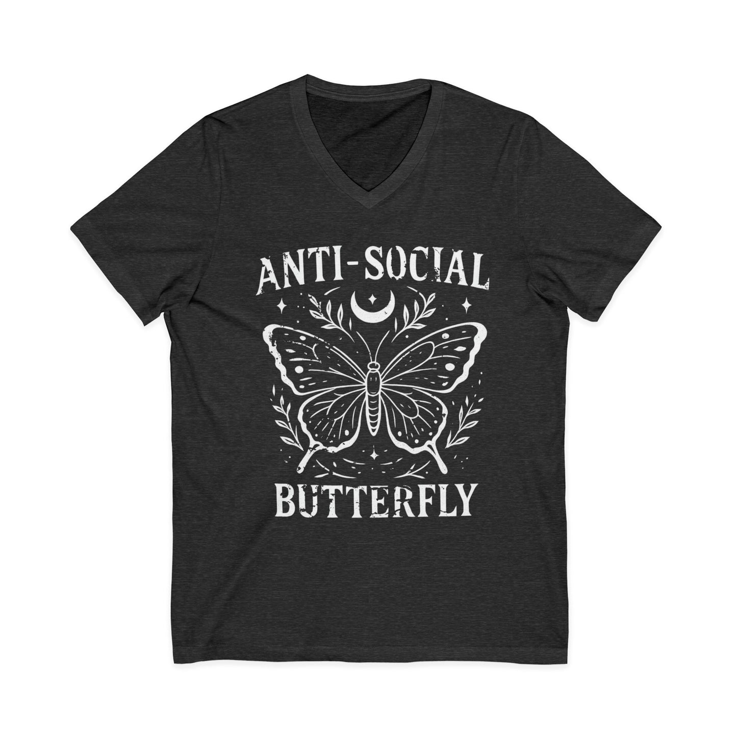 Anti-Social Butterfly - Short Sleeve V Neck
