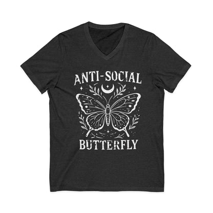Anti-Social Butterfly - Short Sleeve V Neck