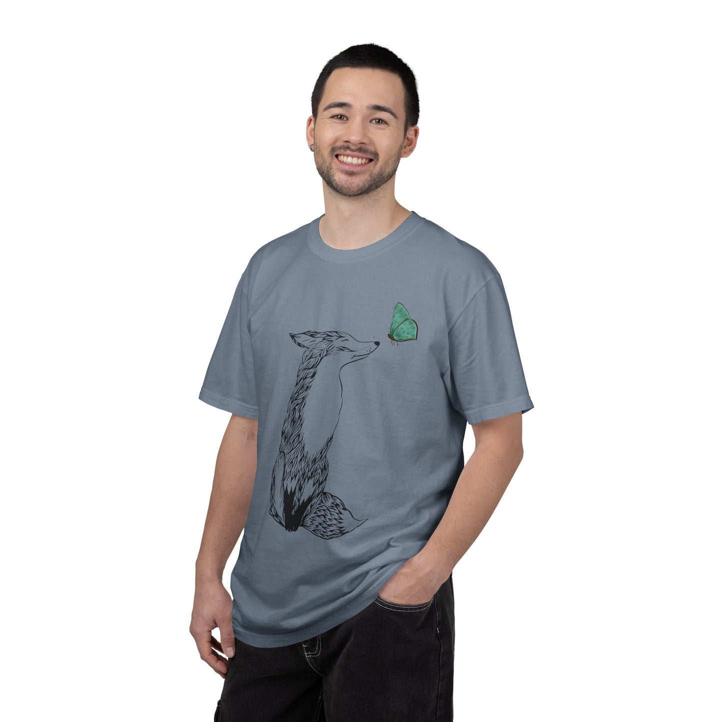 Fox & Butterfly - Comfort Colors Relaxed Fit Premium T Shirt