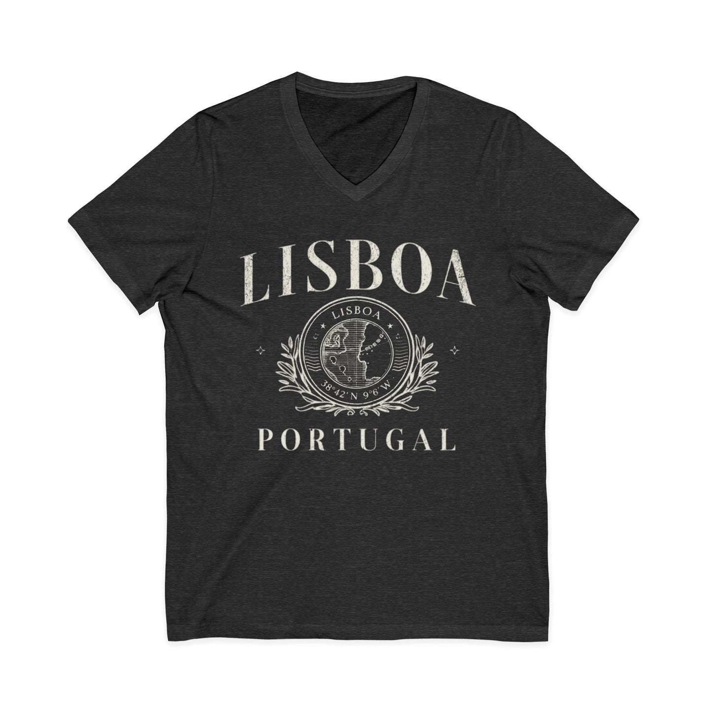 Lisboa Portugal - Short Sleeve V Neck
