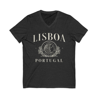 Lisboa Portugal - Short Sleeve V Neck