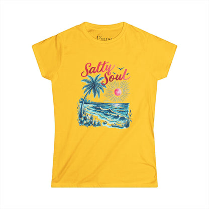 Salty Soul - Women's Cut Fitted Tee