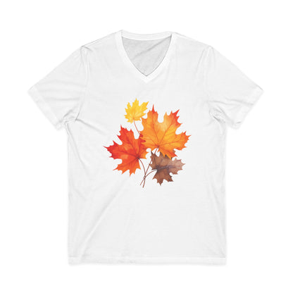 Autumn Leaves - Short Sleeve V Neck
