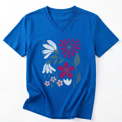 Field of Bloom - Short Sleeve V-Neck Tee