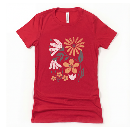 Field of Bloom — Women's Cut Fitted Tee