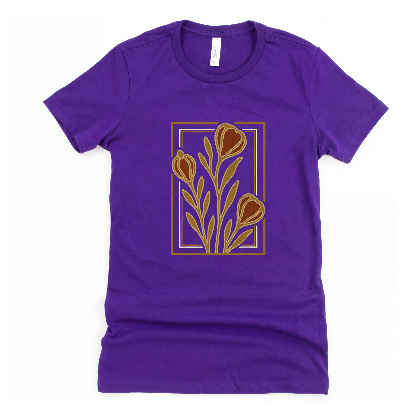 Floraison Noir — Women's Cut Fitted Tee