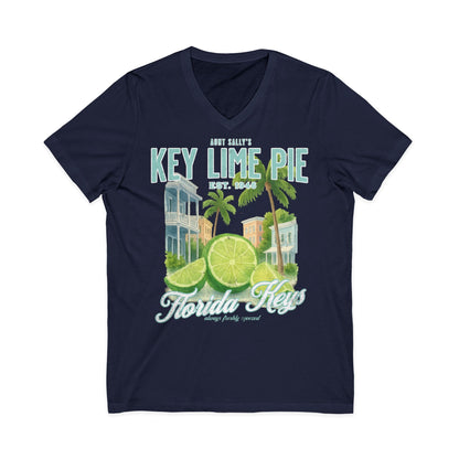 Aunt Sally's Key Lime Pie  - Short Sleeve V Neck