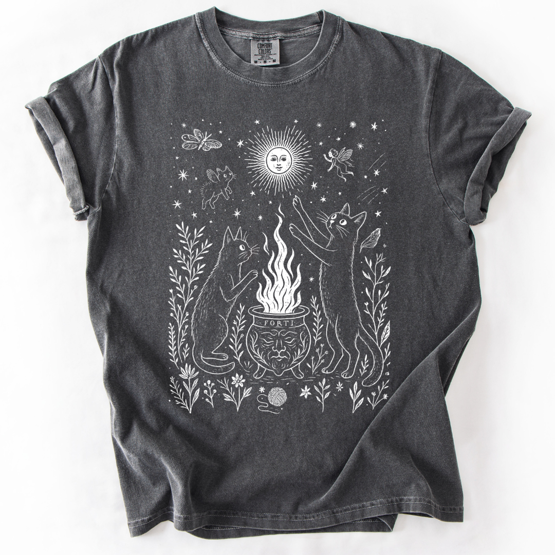 Midnight Meowgic -  Comfort Colors Relaxed Fit Premium T Shirt