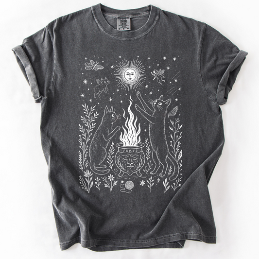 Midnight Meowgic -  Comfort Colors Relaxed Fit Premium T Shirt