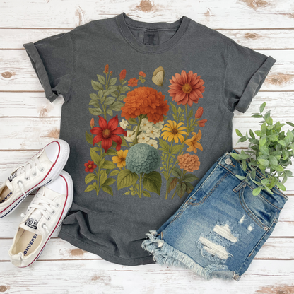 Hydrangea Bloom  -  Comfort Colors Relaxed Fit Premium T Shirt