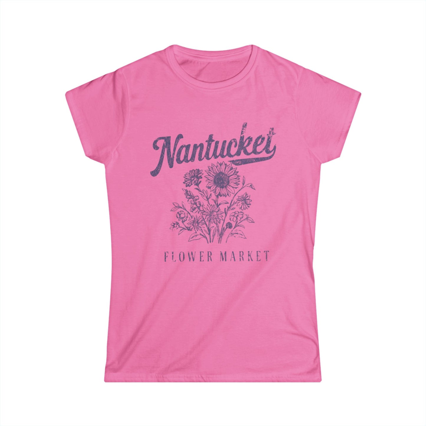 Nantucket Flower Market - Women's Softstyle Tee