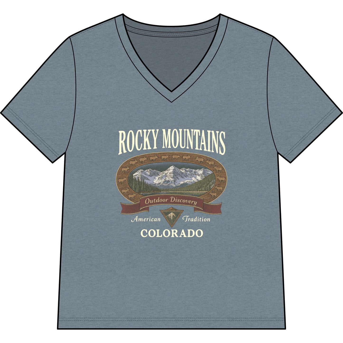 Rocky Mountains - Super Soft V-Neck