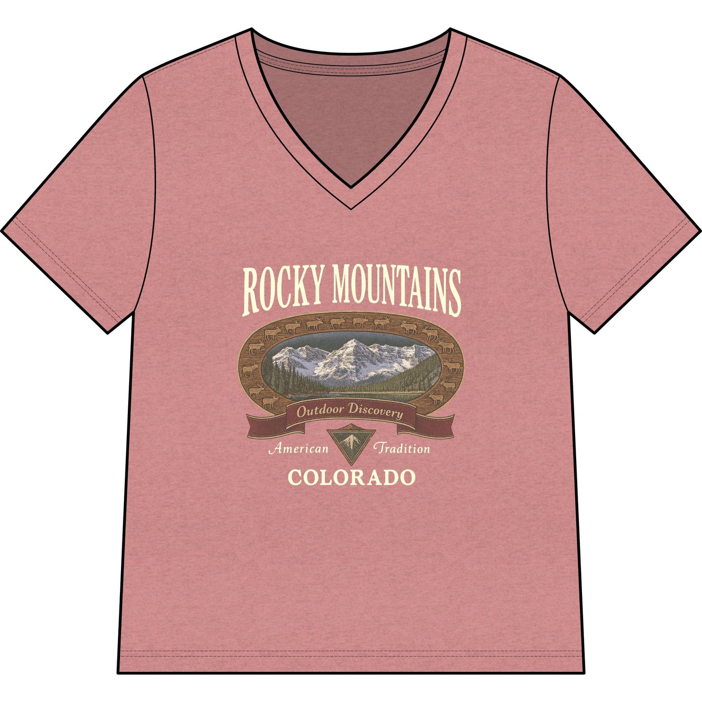 Rocky Mountains - Super Soft V-Neck