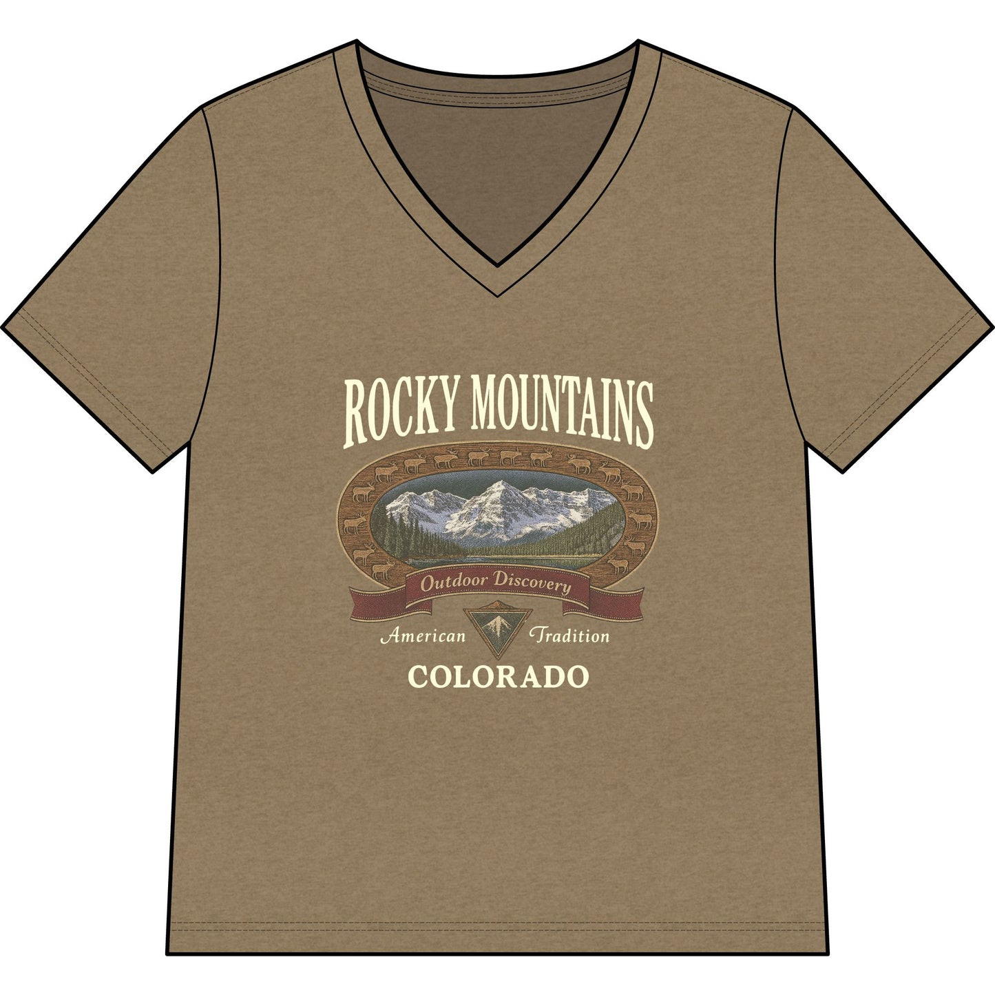 Rocky Mountains - Super Soft V-Neck