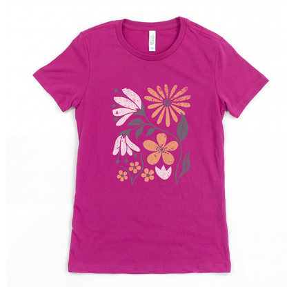 Field of Bloom — Women's Cut Fitted Tee