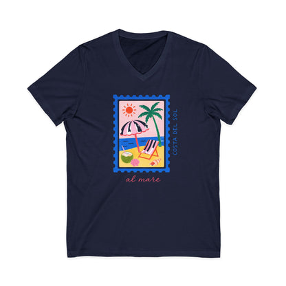 Costa Del Sol - Short Sleeve V Neck