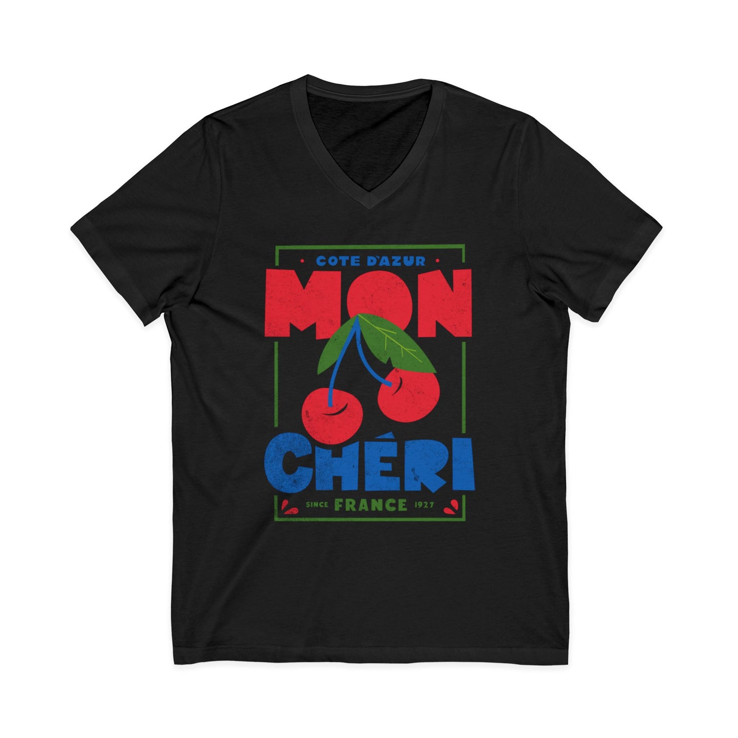 Mon Cheri - Short Sleeve V Neck