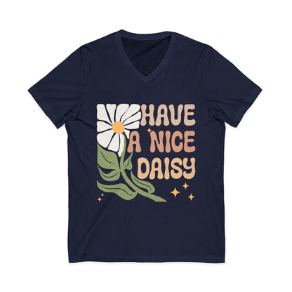 Have A Nice Daisy - Short Sleeve V Neck