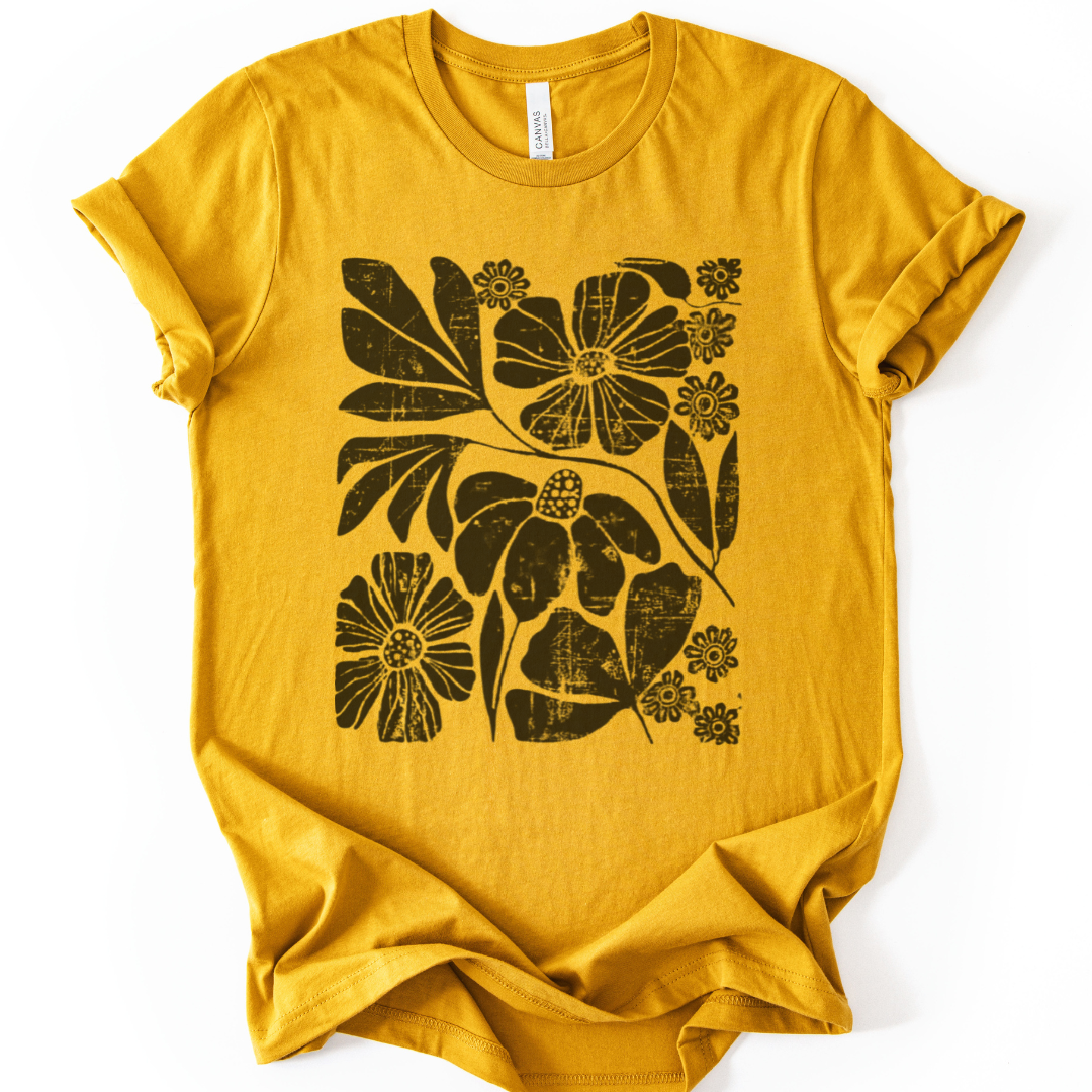 Artistic Boho, Vintage Distressed Print - Bella Canvas Super Soft Fitted T Shirt