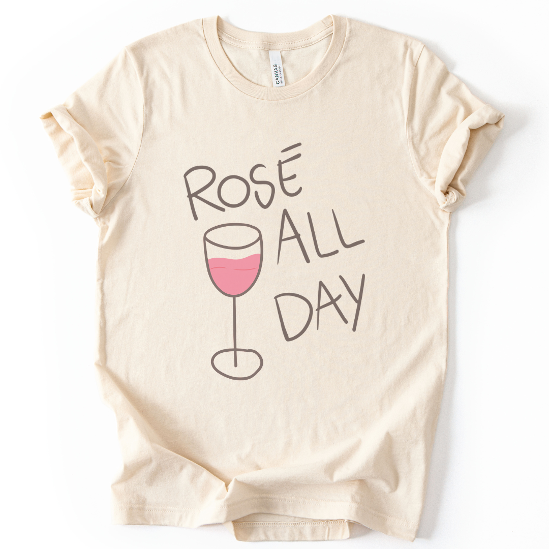 Rose All Day - Bella Canvas Super Soft Fitted T Shirt